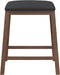 vidaXL - Barstoelen - met - kussens - 2 - st - massief - hout - rubber - bruin