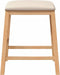 vidaXL - Barstoelen - met - kussens - 2 - st - massief - hout - rubber