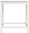 vidaXL - Bartafel - 100x50x110 - cm - massief - grenenhout - wit