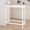 vidaXL - Bartafel - 100x50x110 - cm - massief - grenenhout - wit
