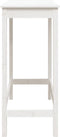 vidaXL - Bartafel - 100x50x110 - cm - massief - grenenhout - wit