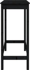 vidaXL - Bartafel - 100x50x110 - cm - massief - grenenhout - zwart