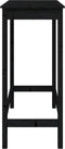 vidaXL - Bartafel - 100x50x110 - cm - massief - grenenhout - zwart