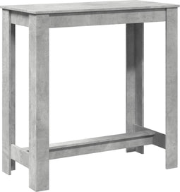 vidaXL - Bartafel - 102x50x103,5 - cm - bewerkt - hout - betongrijs