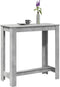 vidaXL - Bartafel - 102x50x103,5 - cm - bewerkt - hout - betongrijs