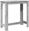 vidaXL - Bartafel - 102x50x103,5 - cm - bewerkt - hout - betongrijs