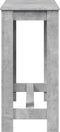 vidaXL - Bartafel - 102x50x103,5 - cm - bewerkt - hout - betongrijs