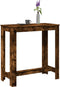 vidaXL - Bartafel - 102x50x103,5 - cm - bewerkt - hout - gerookt - eikenkleurig