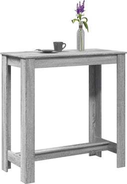 vidaXL - Bartafel - 102x50x103,5 - cm - bewerkt - hout - grijs - sonoma - eikenkleurig