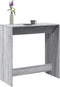 vidaXL - Bartafel - 102x50x103,5 - cm - bewerkt - hout - grijs - sonoma - eikenkleur