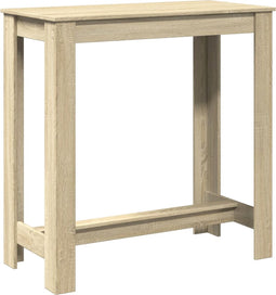 vidaXL - Bartafel - 102x50x103,5 - cm - bewerkt - hout - sonoma - eikenkleurig