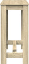vidaXL - Bartafel - 102x50x103,5 - cm - bewerkt - hout - sonoma - eikenkleurig