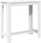 vidaXL - Bartafel - 102x50x103,5 - cm - bewerkt - hout - wit