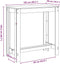 vidaXL - Bartafel - 102x50x103,5 - cm - bewerkt - hout - wit