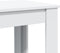 vidaXL - Bartafel - 102x50x103,5 - cm - bewerkt - hout - wit