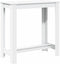 vidaXL - Bartafel - 102x50x103,5 - cm - bewerkt - hout - wit