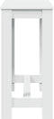 vidaXL - Bartafel - 102x50x103,5 - cm - bewerkt - hout - wit