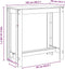 vidaXL - Bartafel - 102x50x103,5 - cm - bewerkt - hout - zwart