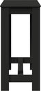 vidaXL - Bartafel - 102x50x103,5 - cm - bewerkt - hout - zwart