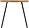 vidaXL - Bartafel - 110x55x105 - cm - massief - teakhout