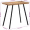 vidaXL - Bartafel - 110x55x105 - cm - massief - teakhout
