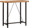 vidaXL - Bartafel - 110x55x107 - cm - massief - acaciahout - en - ijzer
