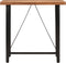 vidaXL - Bartafel - 110x55x107 - cm - massief - acaciahout - en - ijzer