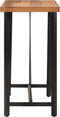 vidaXL - Bartafel - 110x55x107 - cm - massief - acaciahout - en - ijzer