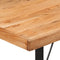 vidaXL - Bartafel - 110x55x107 - cm - massief - acaciahout - en - ijzer
