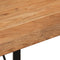 vidaXL - Bartafel - 110x55x107 - cm - massief - acaciahout - en - ijzer