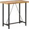 vidaXL - Bartafel - 110x55x107 - cm - massief - mangohout - en - ijzer