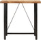 vidaXL - Bartafel - 110x55x107 - cm - massief - mangohout - en - ijzer