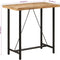 vidaXL - Bartafel - 110x55x107 - cm - massief - mangohout - en - ijzer