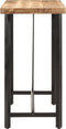 vidaXL - Bartafel - 110x55x107 - cm - massief - mangohout - en - ijzer