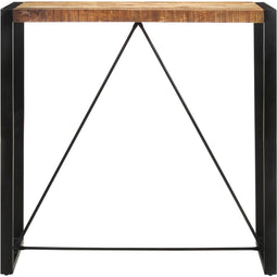 vidaXL - Bartafel - 110x55x110 - cm - massief - ruw - mangohout