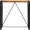 vidaXL - Bartafel - 110x55x110 - cm - massief - ruw - mangohout