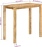 vidaXL - Bartafel - 112x55x108 - cm - massief - mangohout