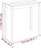 vidaXL - Bartafel - 115x55x107 - cm - MDF - zwart