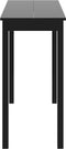 vidaXL - Bartafel - 115x55x107 - cm - MDF - zwart