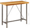 vidaXL - Bartafel - 120x58x106 - cm - massief - gerecycled - teakhout
