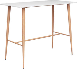 vidaXL - Bartafel - 120x60x105 - cm - wit