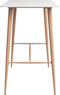 vidaXL - Bartafel - 120x60x105 - cm - wit