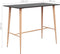 vidaXL - Bartafel - 120x60x105 - cm - zwart