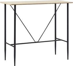 vidaXL - Bartafel - 120x60x110 - cm - MDF - eikenkleurig