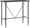 vidaXL - Bartafel - 120x60x110 - cm - MDF - zwart