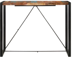 vidaXL - Bartafel - 140x70x110 - cm - gerecycled - massief - hout