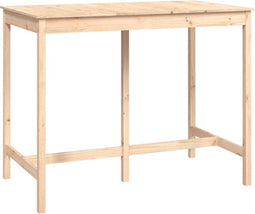 vidaXL - Bartafel - 140x80x110 - cm - massief - grenenhout