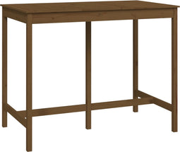 vidaXL - Bartafel - 140x80x110 - cm - massief - grenenhout - honingbruin