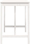 vidaXL - Bartafel - 140x80x110 - cm - massief - grenenhout - wit