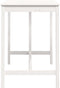 vidaXL - Bartafel - 140x80x110 - cm - massief - grenenhout - wit